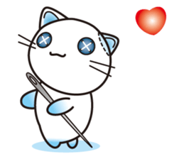 The stuffed animal of a cat sticker #2710609