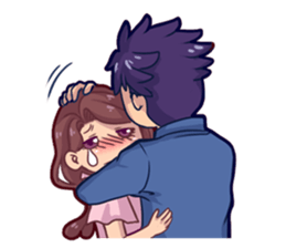 College Couple sticker #2710627