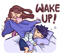 College Couple sticker #2710628