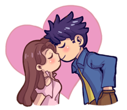 College Couple sticker #2710658