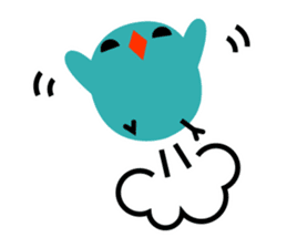 The blue bird of happiness. sticker #2711261