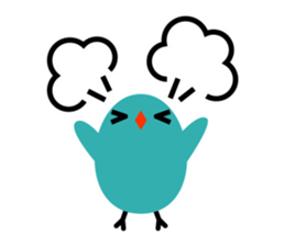 The blue bird of happiness. sticker #2711262