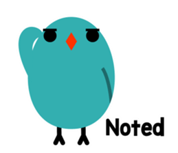 The blue bird of happiness. sticker #2711273