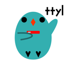 The blue bird of happiness. sticker #2711274