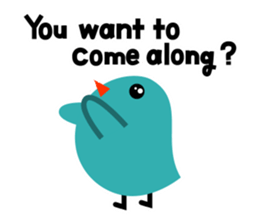 The blue bird of happiness. sticker #2711276