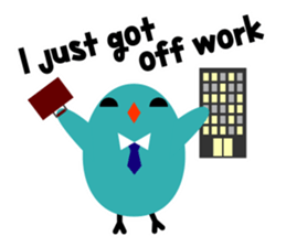 The blue bird of happiness. sticker #2711285