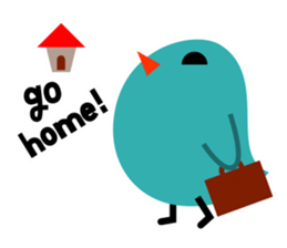 The blue bird of happiness. sticker #2711286