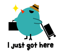 The blue bird of happiness. sticker #2711287