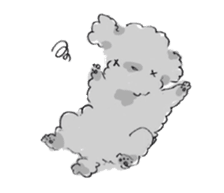 Fluffy Toy Poodle sticker #2711302