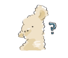 Fluffy Toy Poodle sticker #2711324