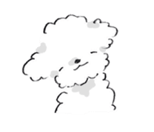 Fluffy Toy Poodle sticker #2711328