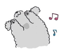 Fluffy Toy Poodle sticker #2711330