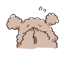 Fluffy Toy Poodle sticker #2711331
