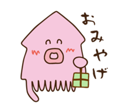 Octopus and squid 2 sticker #2711992