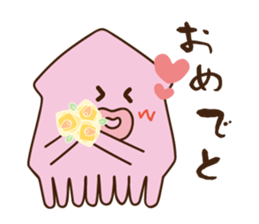 Octopus and squid 2 sticker #2712008