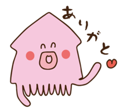 Octopus and squid 2 sticker #2712009