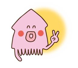 Octopus and squid 2 sticker #2712013