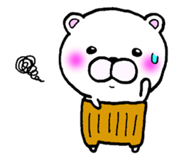 Bear in clothes sticker #2714805