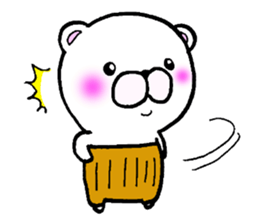 Bear in clothes sticker #2714806