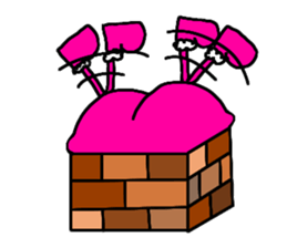 Christmas, Valentine, of rats graffiti sticker #2716570