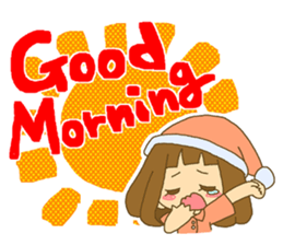 The Girl wears her hair in bangs. Ver.2 sticker #2717029