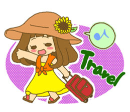 The Girl wears her hair in bangs. Ver.2 sticker #2717038