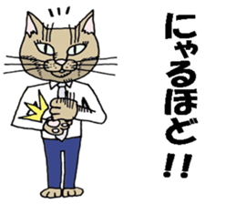 "A cat is abusive". Sticker sticker #2717077