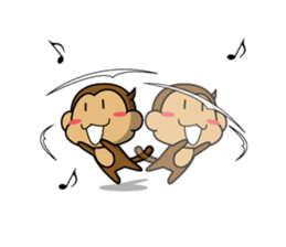 monkey show! sticker #2718347