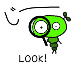 Mr.Worm of Green Caterpillar sticker #2719635