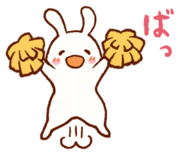 Comical rabbit dancing sticker #2721032