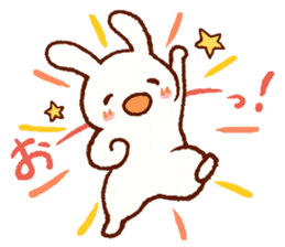 Comical rabbit dancing sticker #2721034