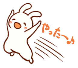 Comical rabbit dancing sticker #2721036