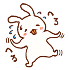 Comical rabbit dancing sticker #2721037