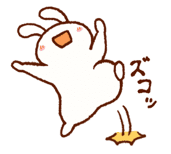Comical rabbit dancing sticker #2721038