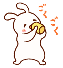 Comical rabbit dancing sticker #2721043