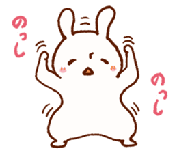 Comical rabbit dancing sticker #2721048