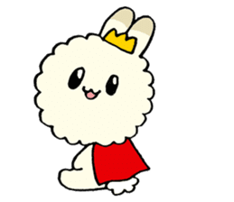 prince of fluffy rabbit sticker #2721387