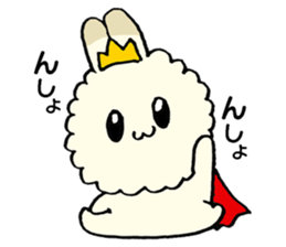 prince of fluffy rabbit sticker #2721388