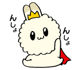 prince of fluffy rabbit sticker #2721388