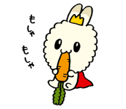 prince of fluffy rabbit sticker #2721389