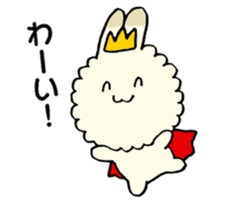 prince of fluffy rabbit sticker #2721391