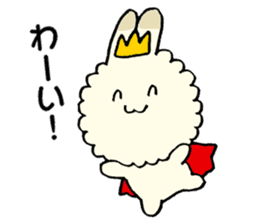 prince of fluffy rabbit sticker #2721391
