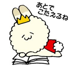prince of fluffy rabbit sticker #2721400