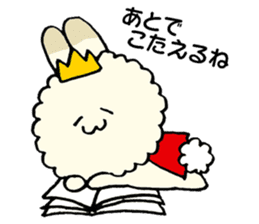 prince of fluffy rabbit sticker #2721400
