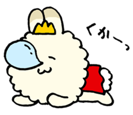 prince of fluffy rabbit sticker #2721403