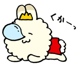 prince of fluffy rabbit sticker #2721403