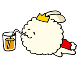 prince of fluffy rabbit sticker #2721413