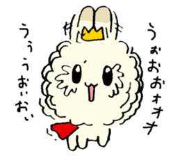 prince of fluffy rabbit sticker #2721416