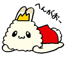 prince of fluffy rabbit sticker #2721423