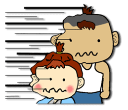 Top Knot Family sticker #2722314